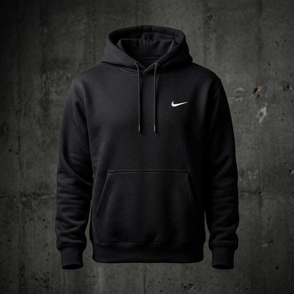 Moletom Nike Club Fleece Hoodie Preto